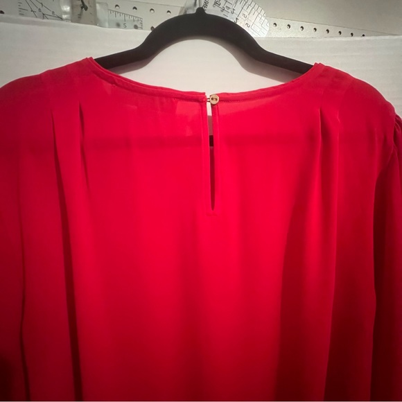 LOFT Women’s long sleeve blouse, Red, Size XL - Picture 4 of 8